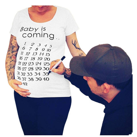 2020 Brand New Women Pregnancy Clothes Baby Now Loading Pls Wait Maternity T Shirt Summer Short Sleeve Pregnant T-shirts