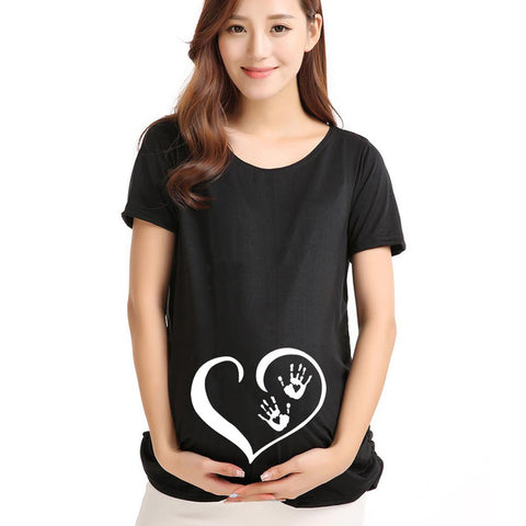 2020 Brand New Women Pregnancy Clothes Baby Now Loading Pls Wait Maternity T Shirt Summer Short Sleeve Pregnant T-shirts