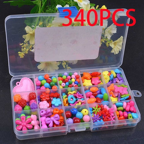 DIY Handmade Beaded Toy with Accessory Set Children Creative 24 Grid Girl Jewelry Making Toys Educational Toys Children Gift