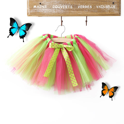 Fashion Baby Kids Skirts 0-8Y Kids Baby Girls' Bowknot RAINBOW Tutu Dancing Skirt Princess Party Colorful Clothing