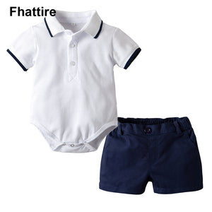 2020 New Toddler Kid Baby Boys' Summer Clothes Pocket T-Shirt Tops+Short Pants Solid Casual Outfit Set  Clothing Top Quality