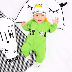 Infant Spring Clothing Onesie 1-Year-Old Baby Rompers Cotton Clothes Boys' Clothes Clothing 3 Spring And Autumn Baseball Crawlin