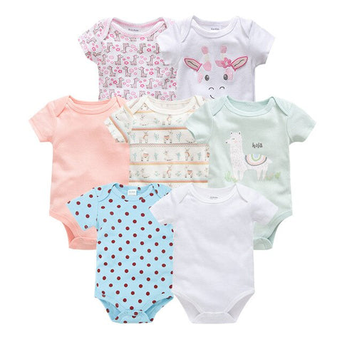 baby Boys' Rompers sets newborn bodysuit 7pcs/lot clothing cotton summer girls jumpsuit