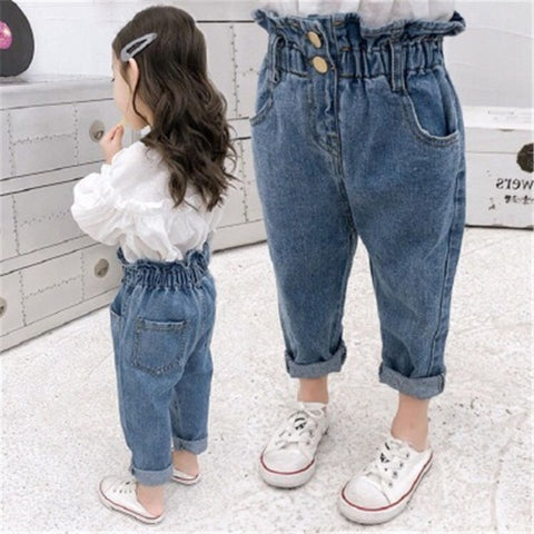 2020 Baby Girls Jeans Pants Children's Clothing Baby Girls Denim Pencil Pants Girls' jeans Kids Cotton Casual Children Trousers