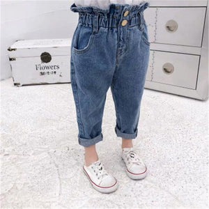 2020 Baby Girls Jeans Pants Children's Clothing Baby Girls Denim Pencil Pants Girls' jeans Kids Cotton Casual Children Trousers