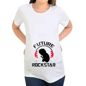 Pregnant Women Short Sleeve T-shirt Maternity Cartoon Print Tops Maternity Clothes Pregnancy Ropa Embarazada Lactancia Ropa