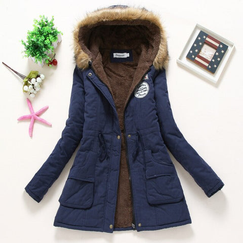 Women's Parka pregnant women wear military pregnancy clothes winter masked coat winter women fur coat Women's clothing coats