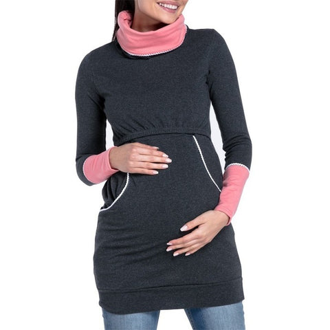 S-2XL Pregnancy Autumn Clothes Warm Women's Maternity Hoodies Hooded Hoodies Outwear Pregnancy Coats Winter Maternity Clothes