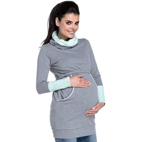 S-2XL Pregnancy Autumn Clothes Warm Women's Maternity Hoodies Hooded Hoodies Outwear Pregnancy Coats Winter Maternity Clothes