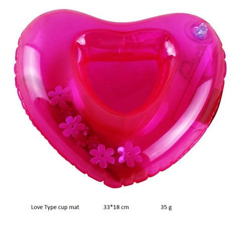 Inflatable water coasters Flamingo donut lemon watermelon crab heart water game playing on water