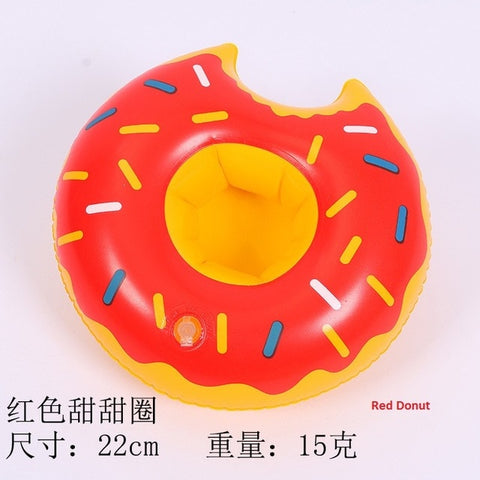 Inflatable water coasters Flamingo donut lemon watermelon crab heart water game playing on water