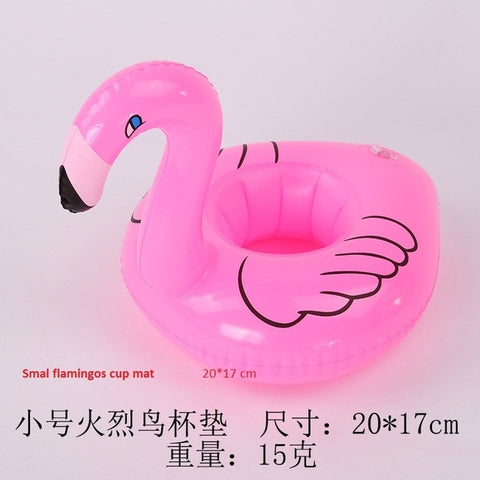 Inflatable water coasters Flamingo donut lemon watermelon crab heart water game playing on water