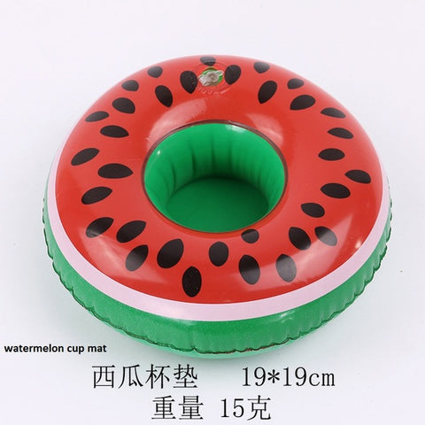 Inflatable water coasters Flamingo donut lemon watermelon crab heart water game playing on water