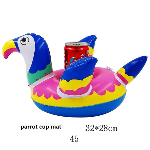 Inflatable water coasters Flamingo donut lemon watermelon crab heart water game playing on water