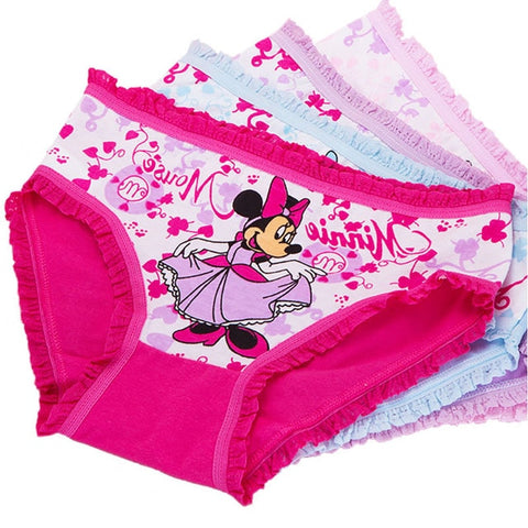 4pcs/lot fashion kids panties girls' briefs female child underwear lovely cartoon panties children clothing baby Girl Underwear