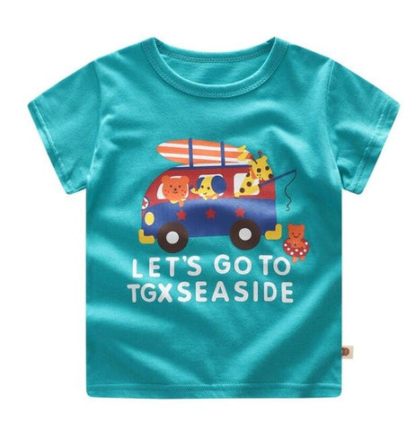 100% Cotton Children's Sets Infant Kids Boys Clothes Children Clothing Sets Summer Baby Girls Clothes Cute Animal T-Shirt+Shorts