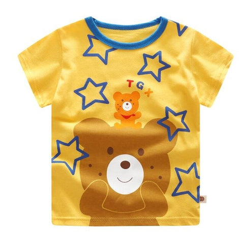 100% Cotton Children's Sets Infant Kids Boys Clothes Children Clothing Sets Summer Baby Girls Clothes Cute Animal T-Shirt+Shorts