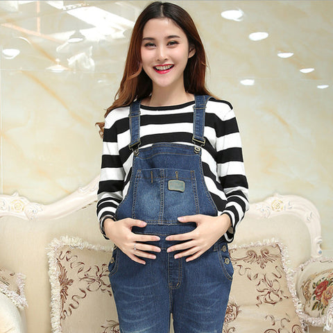 maternity clothes Adjustable maternity strap jeans Slim stretch Jumpsuit suspenders Trousers uniform Jeans Pregnancy clothes